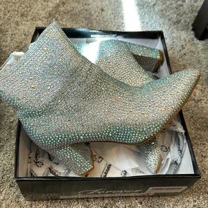 Fully bedazzled booties